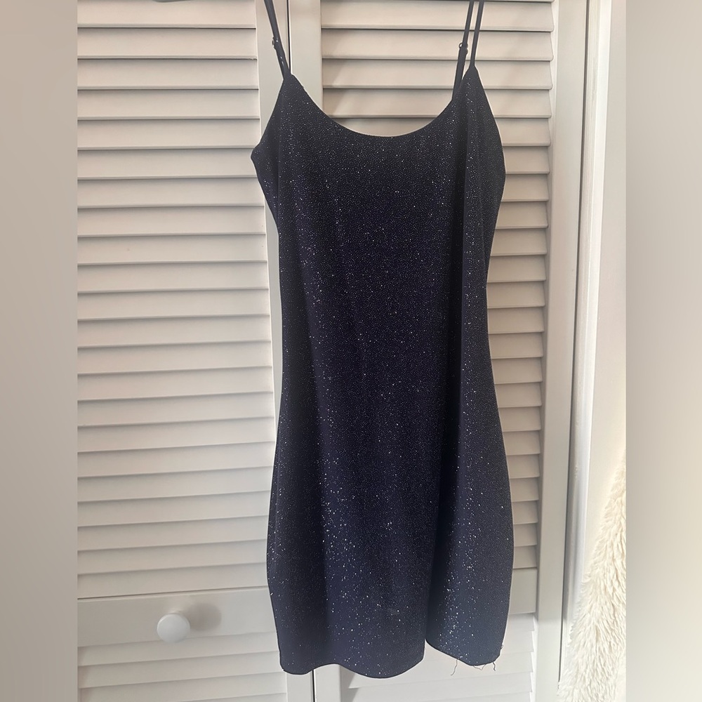 Lucy in the Sky Blue Sparkly mini dress
